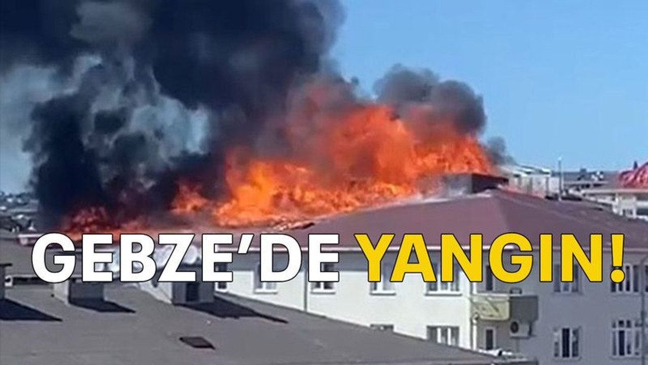 Gebze'de yangın!